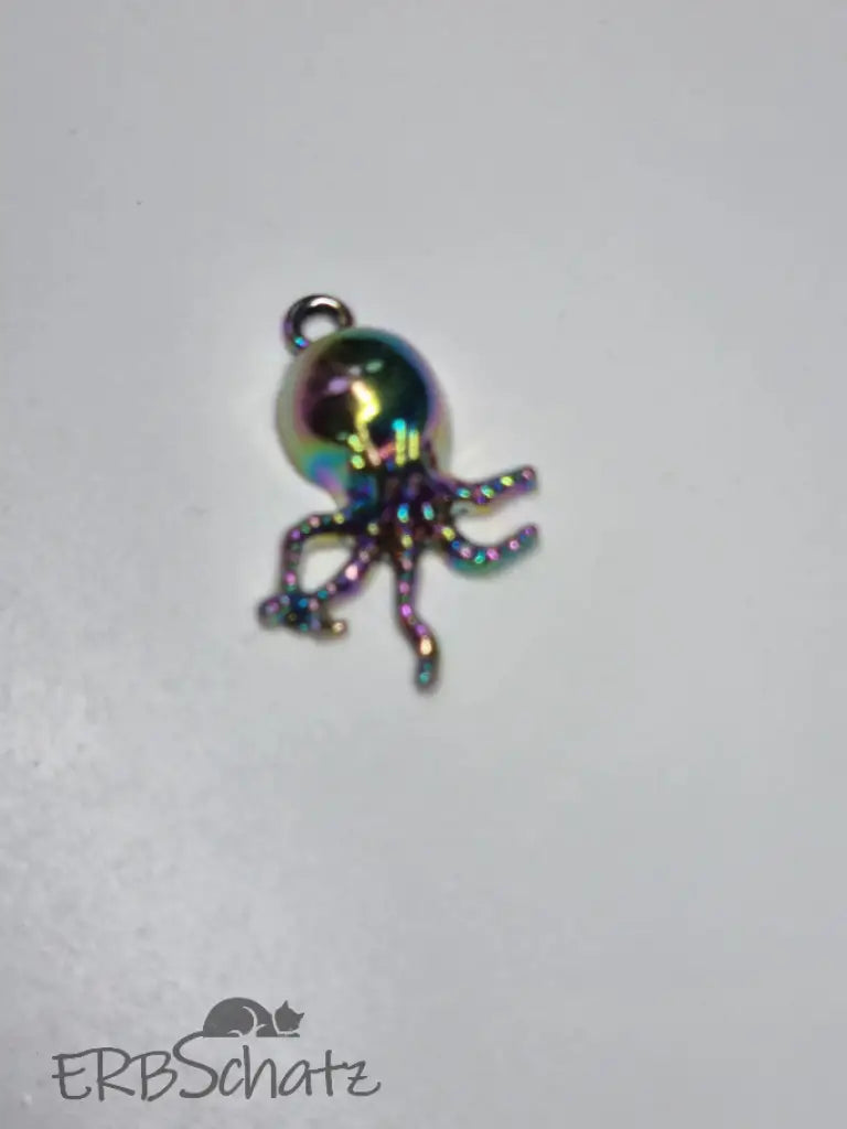 Anhänger/Charm Rainbow Kraken - reißverschluss schieber