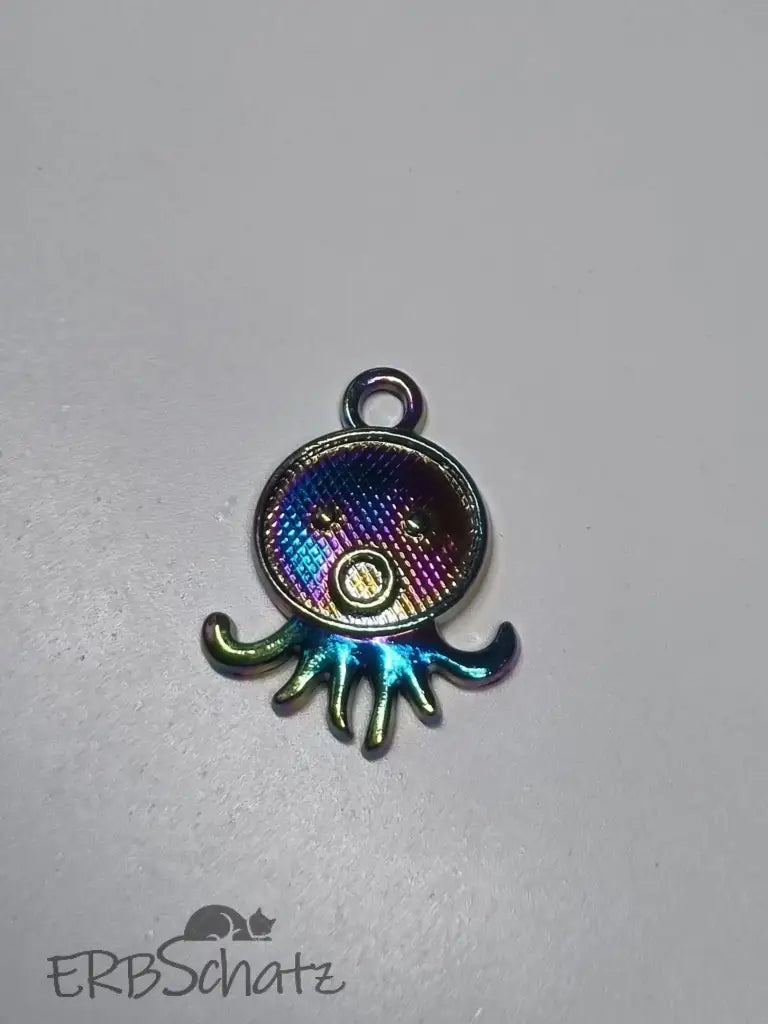 Anhänger/Charm Rainbow Kraken - reißverschluss schieber