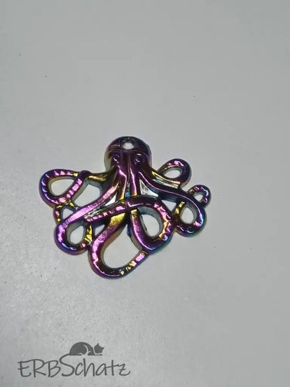 Anhänger/Charm Rainbow Kraken - reißverschluss schieber