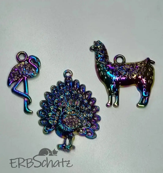 Anhänger/Charm Rainbow Tiere II - reißverschluss schieber