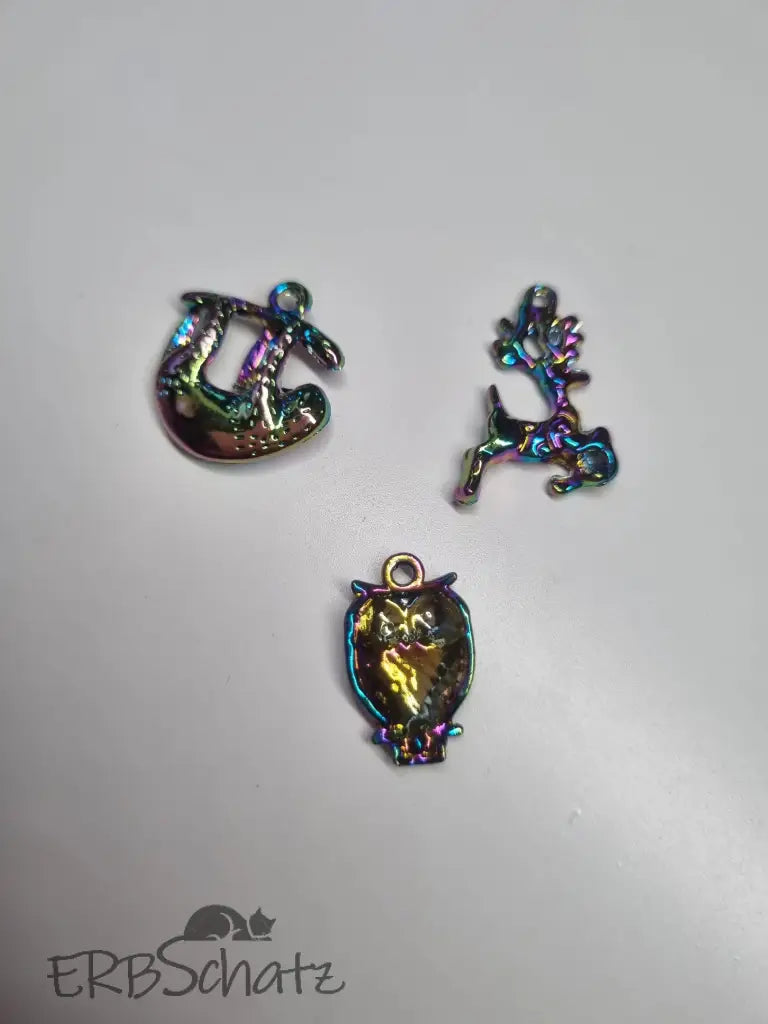 Anhänger/Charm Rainbow Tiere - reißverschluss schieber