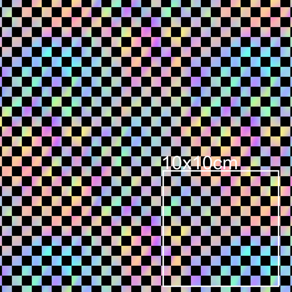 Kunstleder Checkerboard Bunt | 50x130 cm