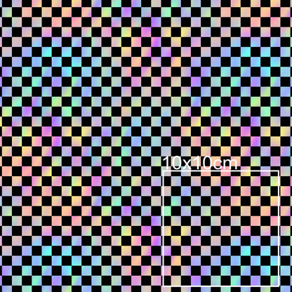 Kunstleder Checkerboard Bunt | 50x130 cm