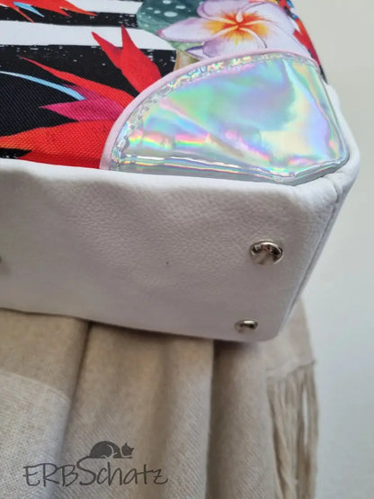 Bowlerbag Sommerblumen - reißverschluss schieber