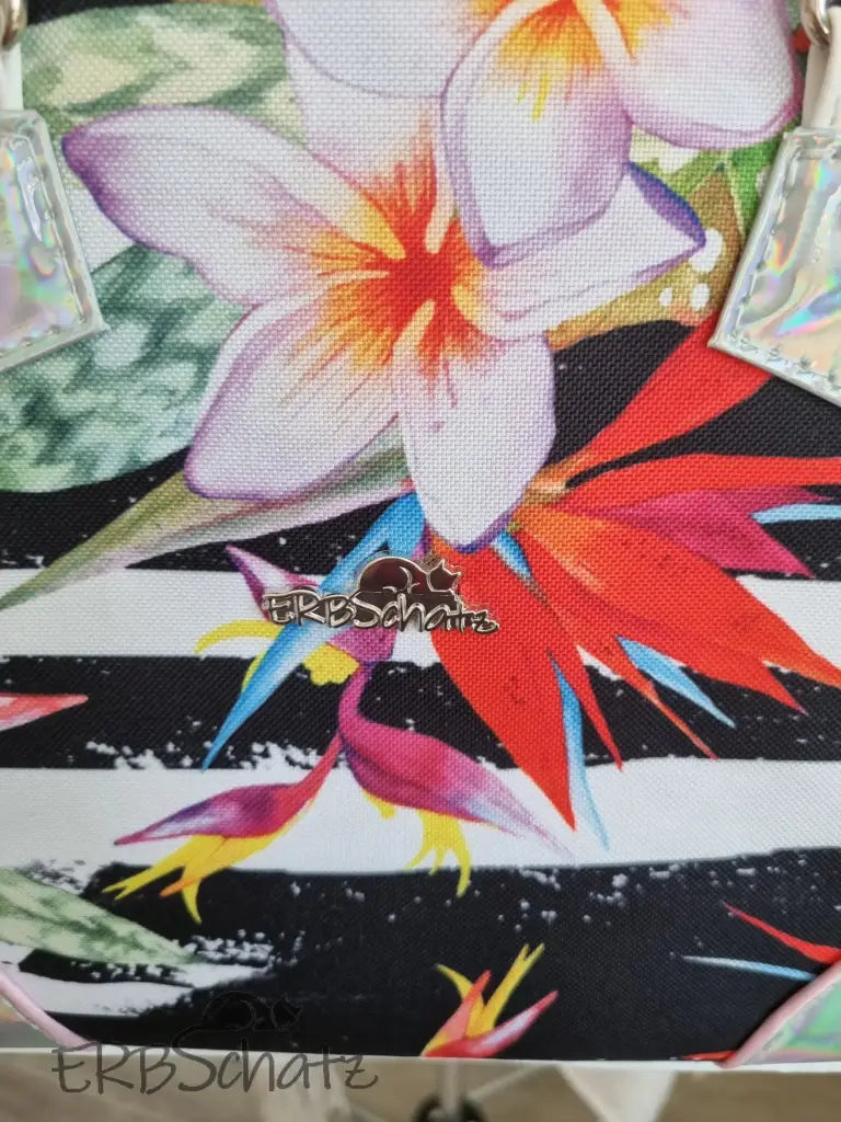 Bowlerbag Sommerblumen - reißverschluss schieber
