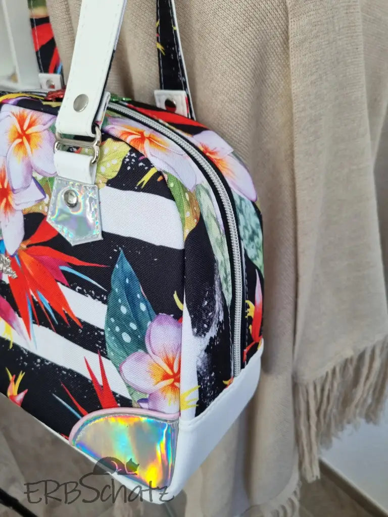 Bowlerbag Sommerblumen - reißverschluss schieber