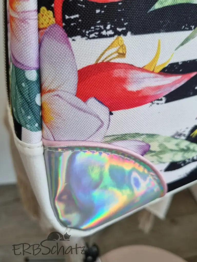 Bowlerbag Sommerblumen - reißverschluss schieber