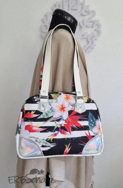 Bowlerbag Sommerblumen - reißverschluss schieber