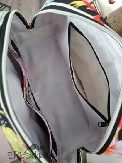 Bowlerbag Sommerblumen - reißverschluss schieber