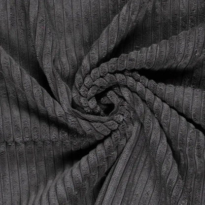 Breitcord | Farbauswahl | 1 cm Rippen Schwarz