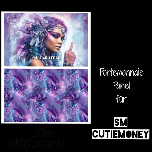 CutieMoney Duo KL Portemonnaie Panel Boho Girl #Egal