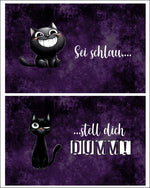 CutieMoney Duo KL Portemonnaie Panel ’Sei schlau’ | 16x20cm