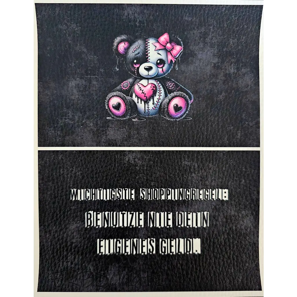 CutieMoney Duo KL Portemonnaie Panele Motiv & Spruch | 16 x