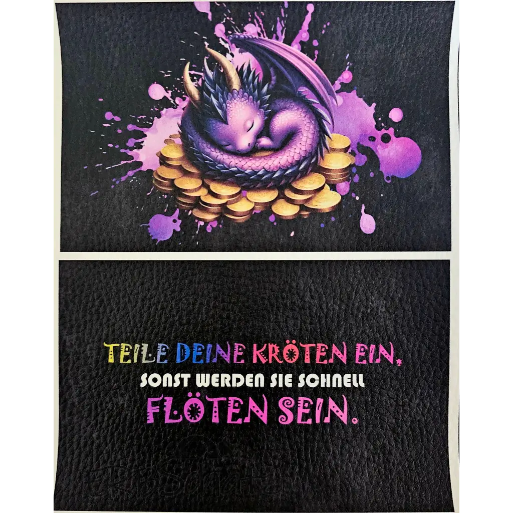 CutieMoney Duo KL Portemonnaie Panele Motiv & Spruch | 16 x