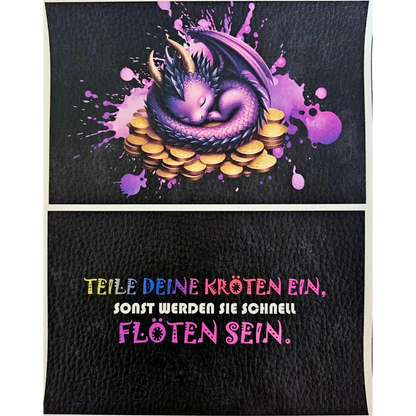 CutieMoney Duo KL Portemonnaie Panele Motiv & Spruch | 16 x