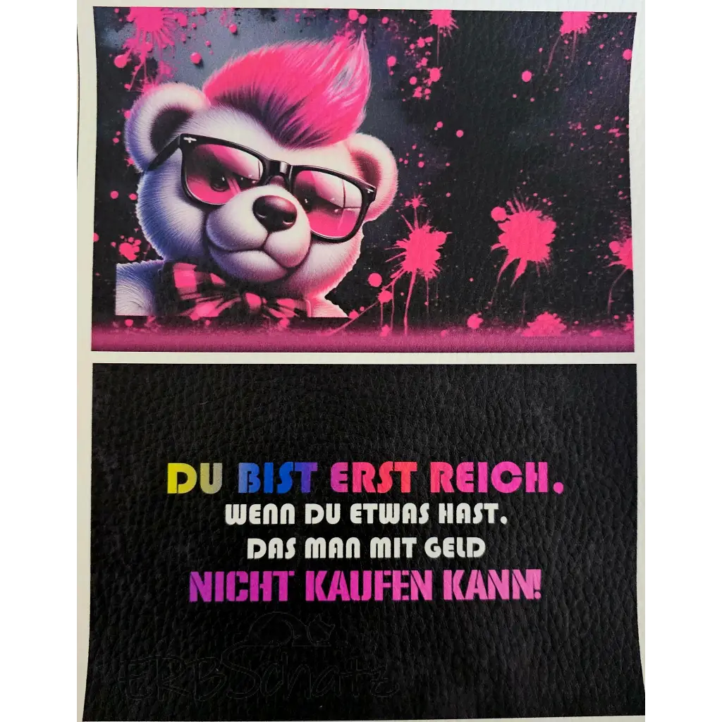 CutieMoney Duo KL Portemonnaie Panele Motiv & Spruch | 16 x