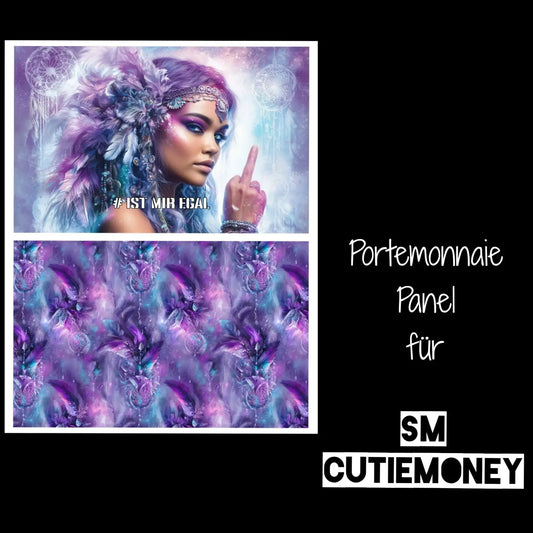 CutieMoney Oxford Duo Portemonnaie Panele | Boho Girl | 16