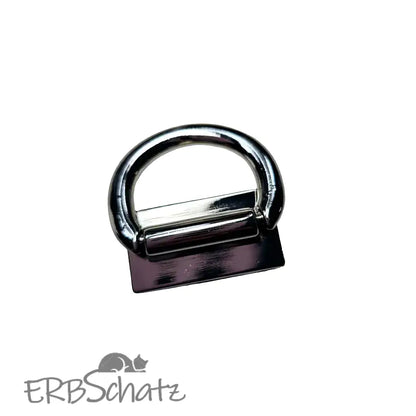 D-Ring anschraubbar - Silber
