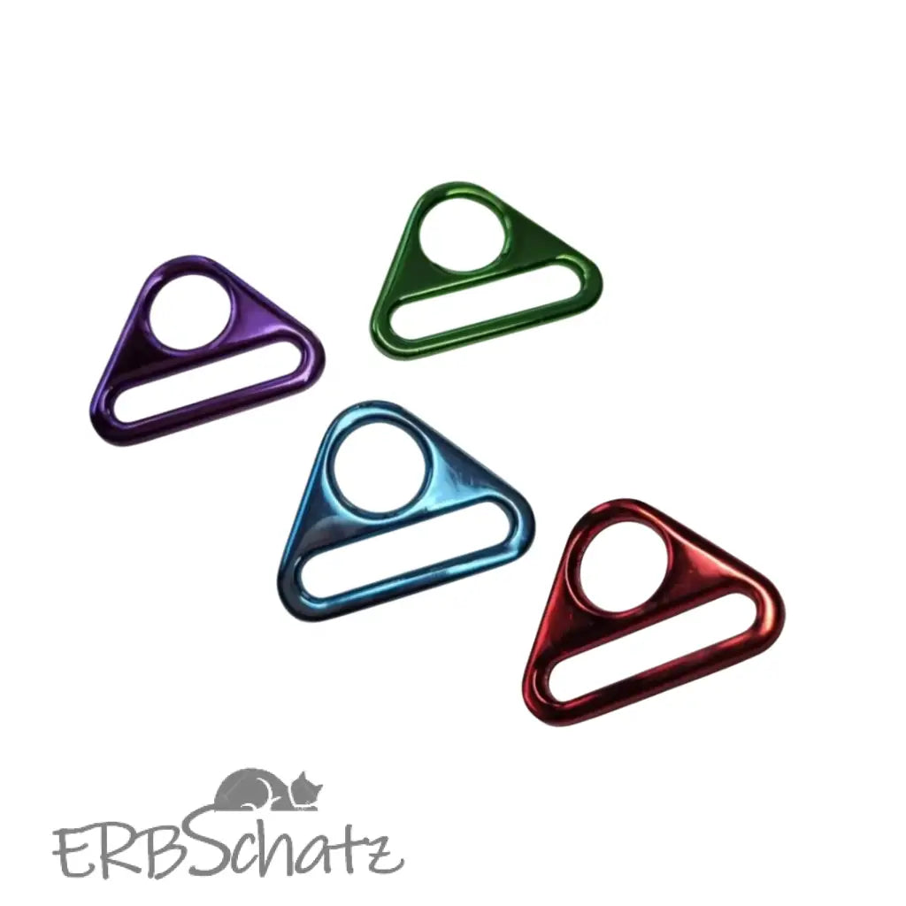 D-Ring mit Steg Metallic Colours für 25mm Gurtband