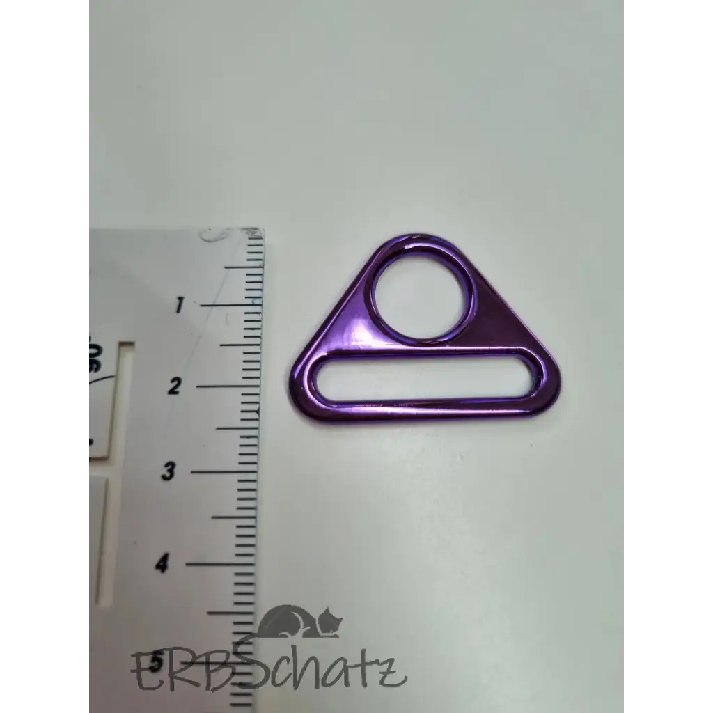 D-Ring mit Steg Metallic Colours für 25mm Gurtband