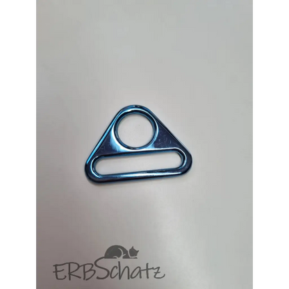D-Ring mit Steg Metallic Colours für 25mm Gurtband - Blau