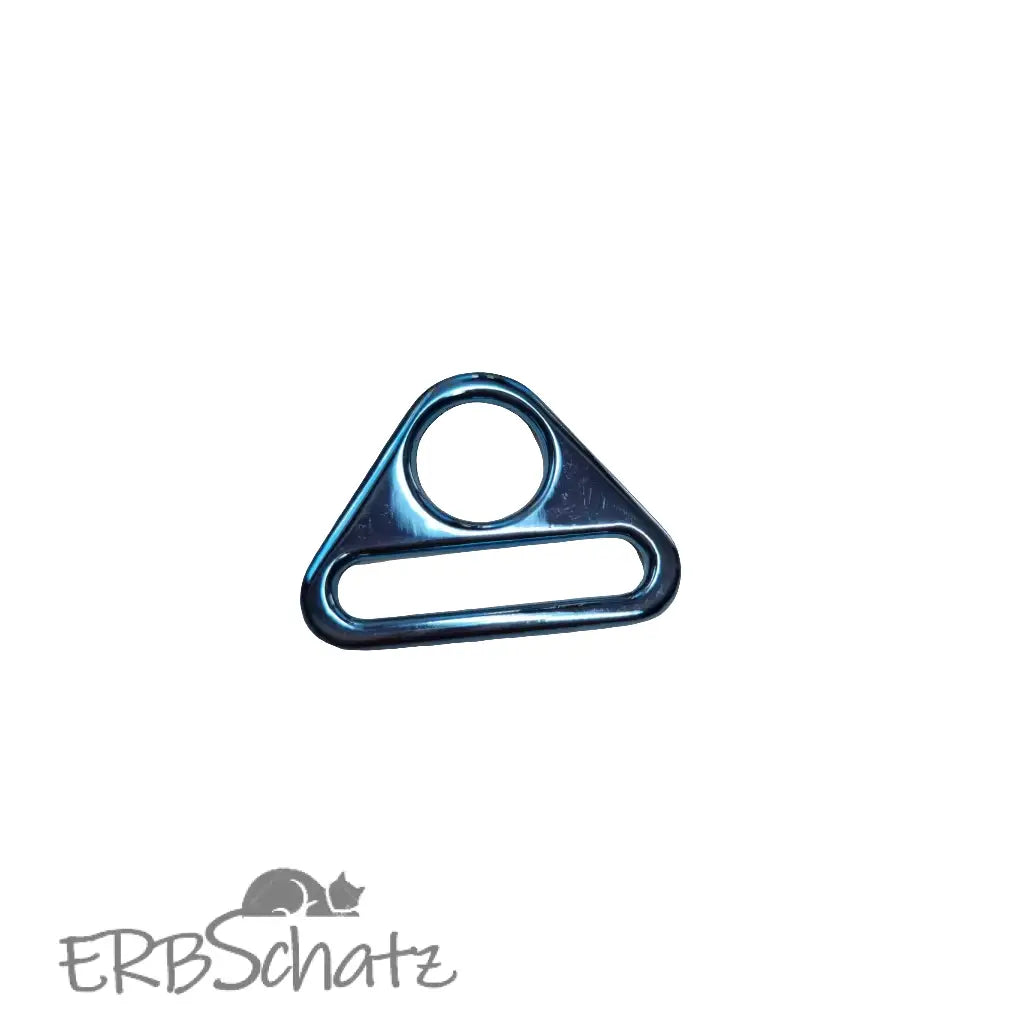 D-Ring mit Steg Metallic Colours für 25mm Gurtband - Blau