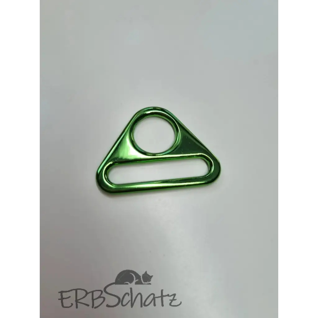 D-Ring mit Steg Metallic Colours für 25mm Gurtband - Grün