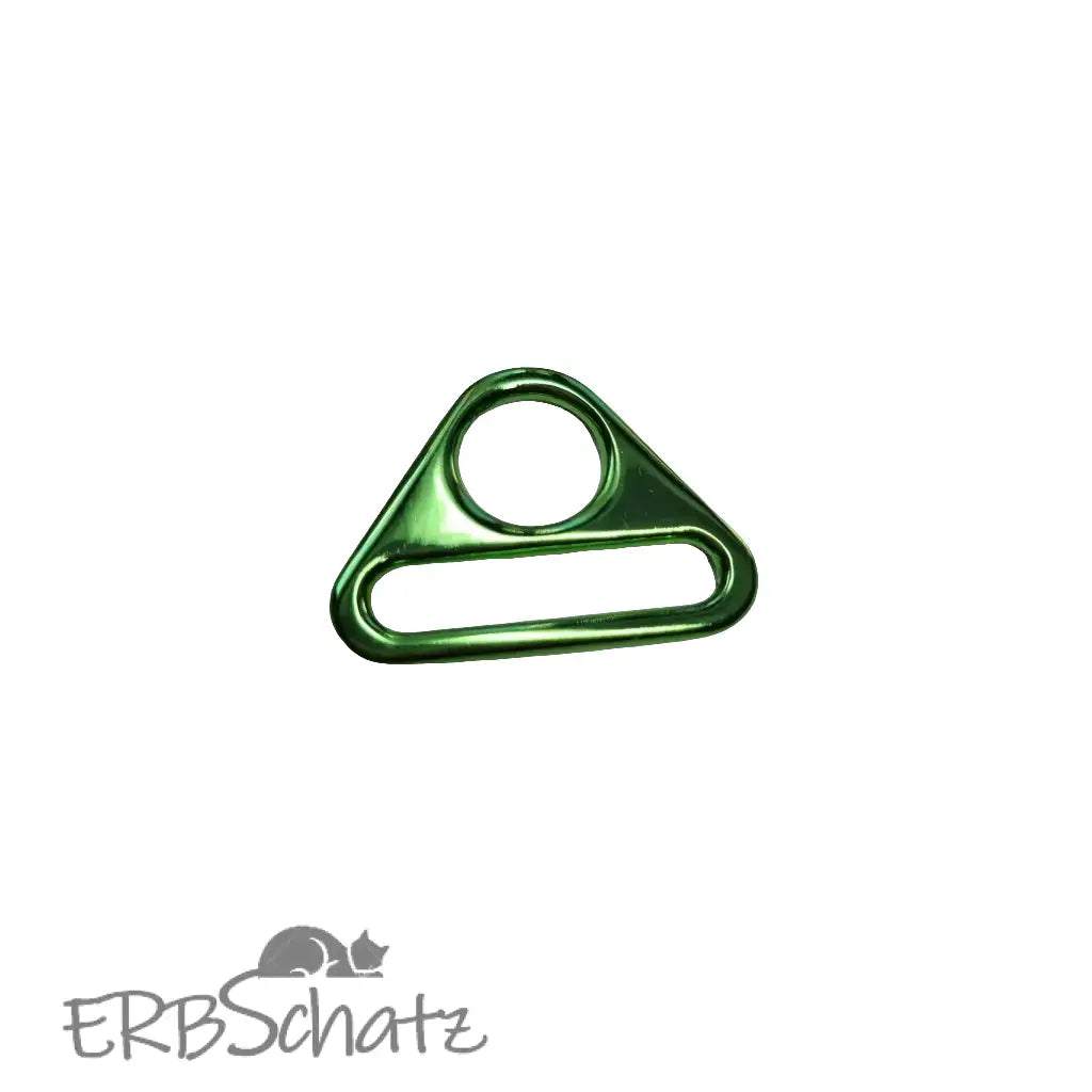 D-Ring mit Steg Metallic Colours für 25mm Gurtband - Grün