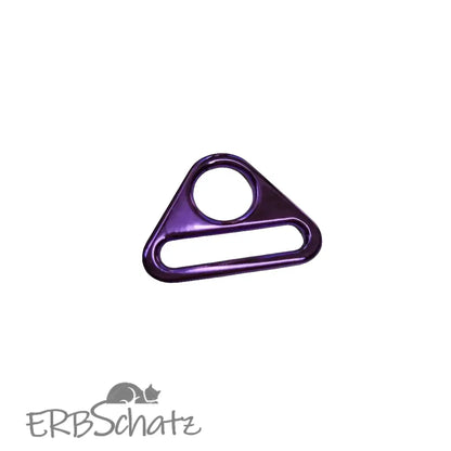D-Ring mit Steg Metallic Colours für 25mm Gurtband - Lila