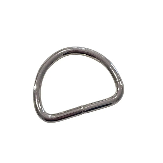 D-Ring Silber Neu | Bruchlast 180 kg | für 25mm Gurtband