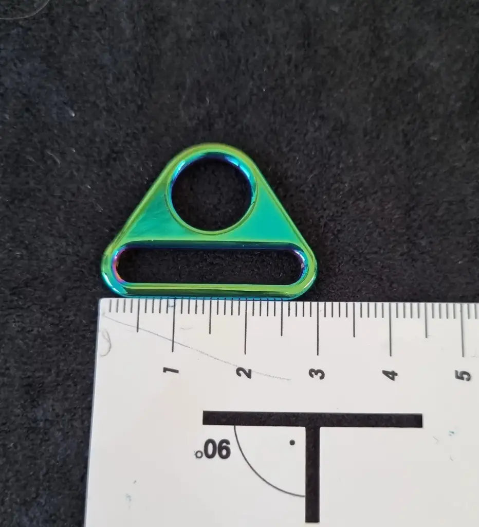 D-Ring mit Steg für 25mm Gurtband Rainbow