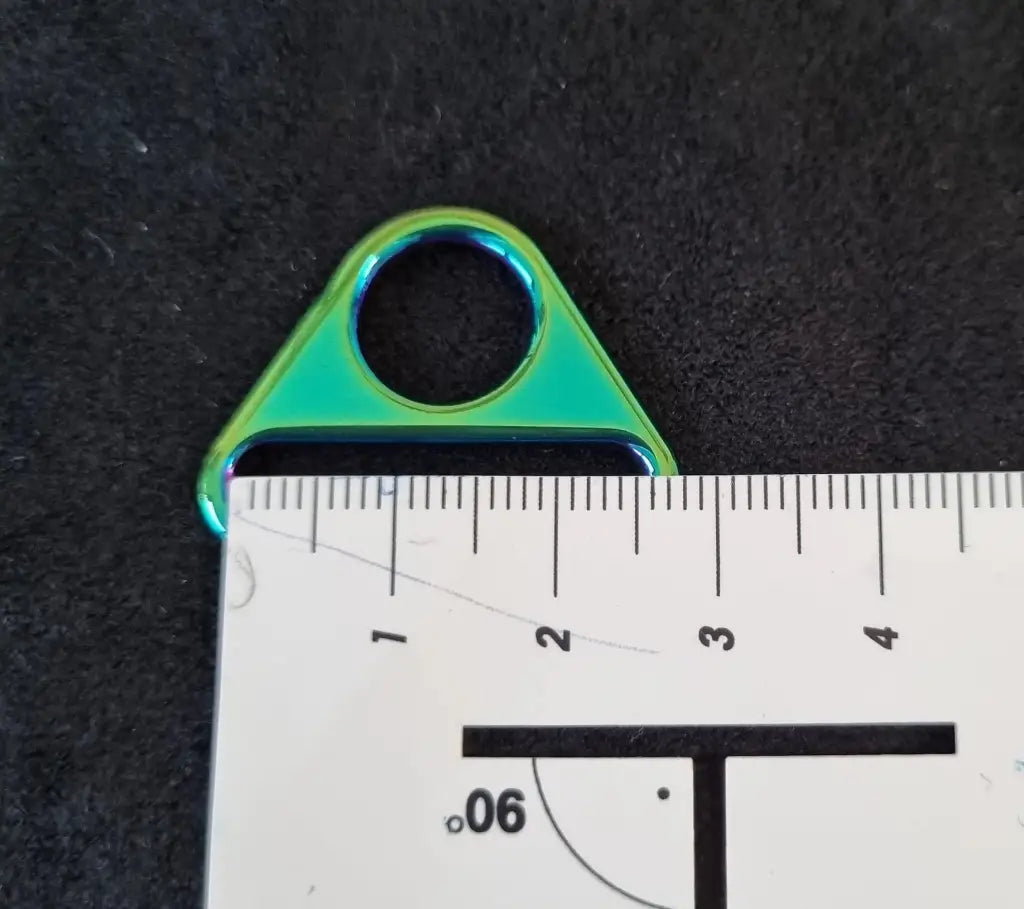 D-Ring mit Steg für 25mm Gurtband Rainbow