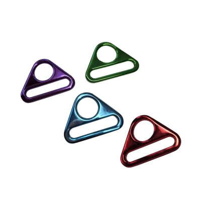 D-Ring mit Steg Metallic Colours für 25mm Gurtband Blau