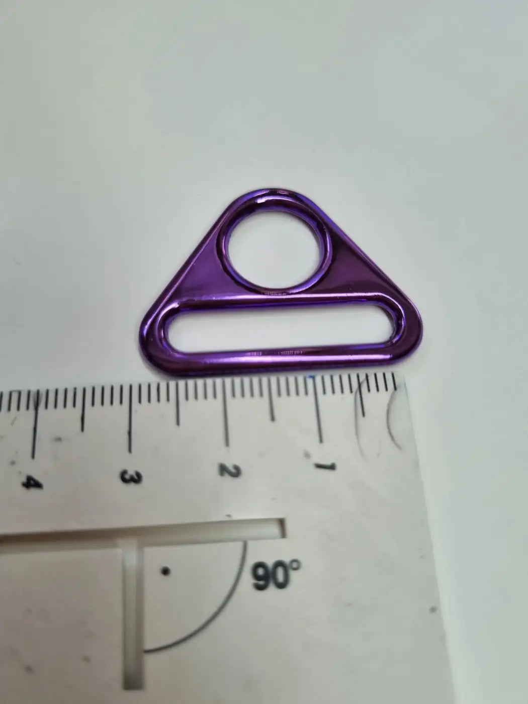 D-Ring mit Steg Metallic Colours für 25mm Gurtband Blau