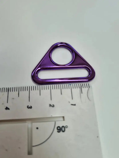D-Ring mit Steg Metallic Colours für 25mm Gurtband Blau