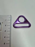 D-Ring mit Steg Metallic Colours für 25mm Gurtband Blau