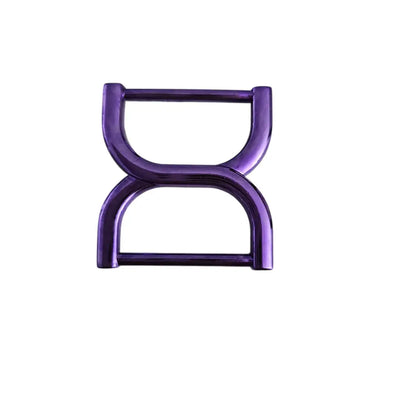 D-Ring X-Form (metallic Farben) für 25mm Gurtband Pink