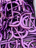 D-Ring X-Form (metallic Farben) für 25mm Gurtband Pink