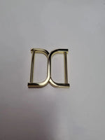 D-Ring X-Form (neue Farben) für 25mm Gurtband Gold