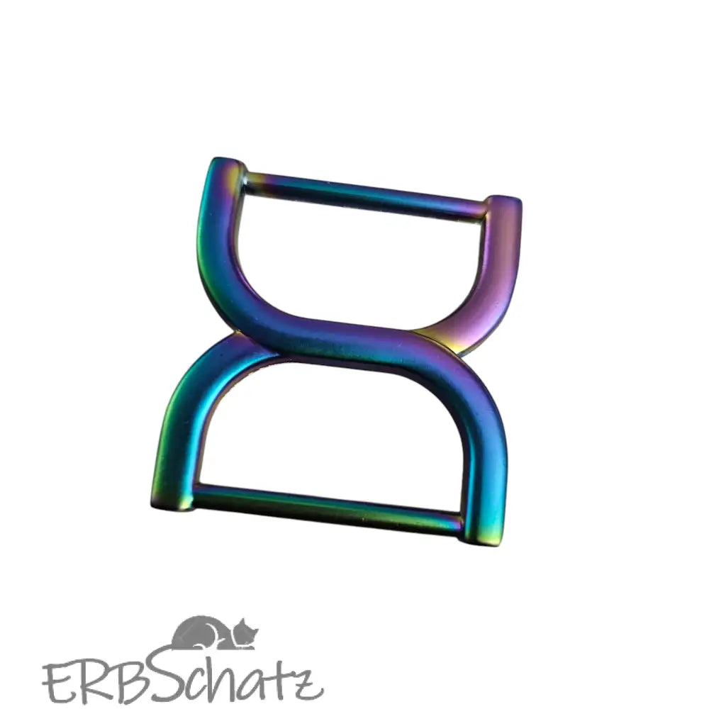 D-Ring X-Form (neue Farben) für 25mm Gurtband Gold