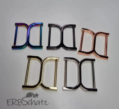 D-Ring X-Form (neue Farben) für 25mm Gurtband Gold