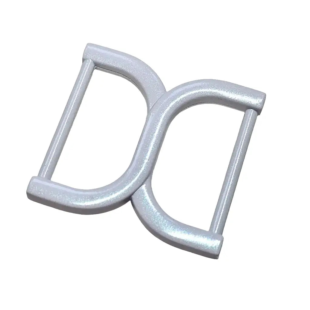 D-Ring X-Form (White Glossy Shimmer) für 25mm Gurtband