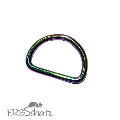 D-Ringe Farbauswahl für 38mm Gurtband - Rainbow