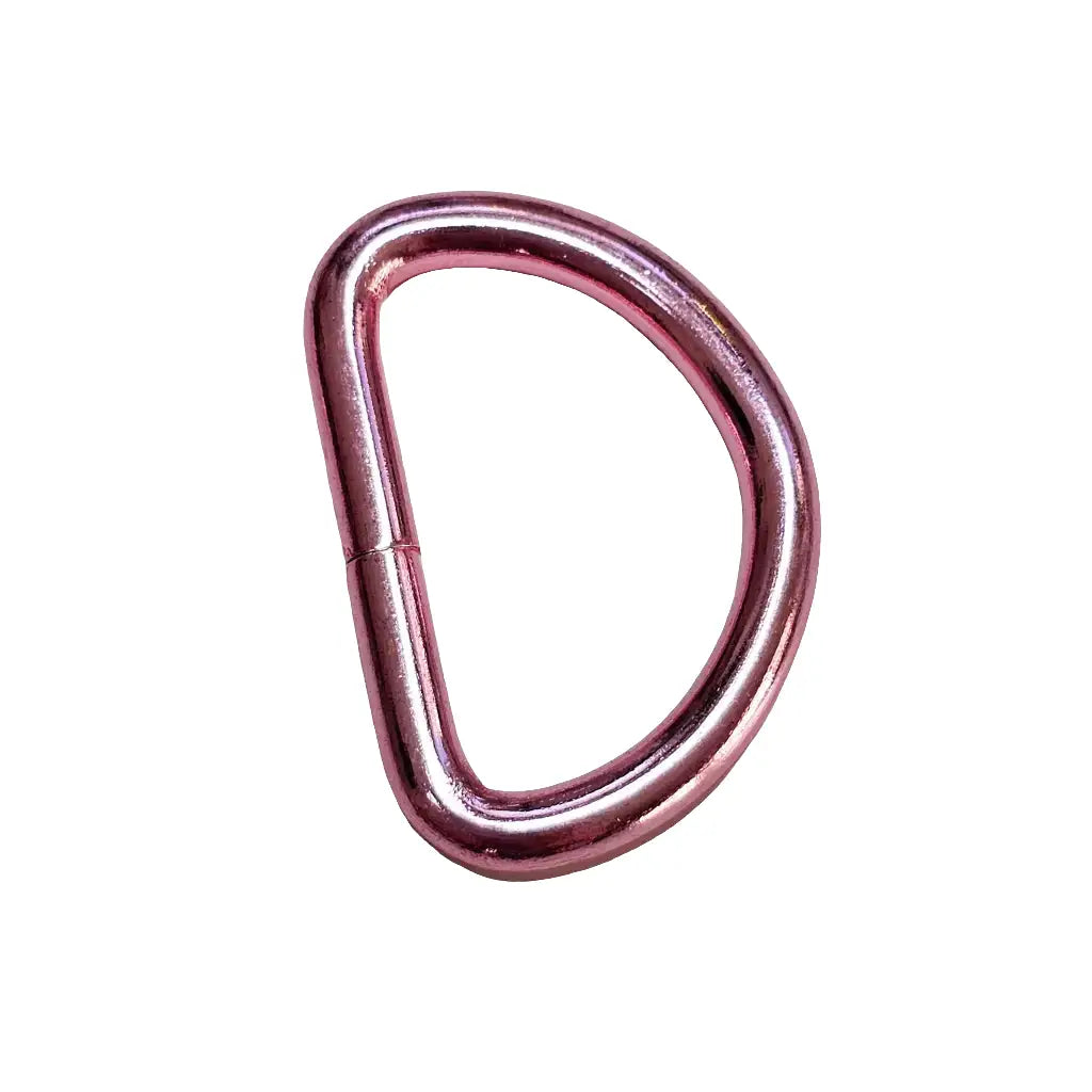 D-Ringe Metallic Colours für 25mm Gurtband Pink