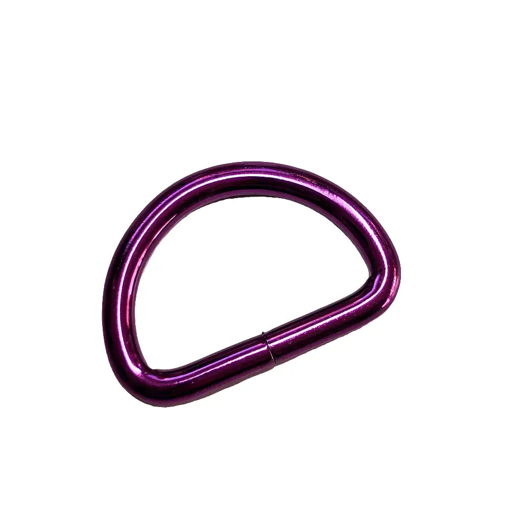 D-Ringe Metallic Colours für 25mm Gurtband Pink