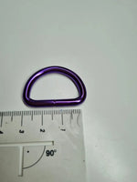 D-Ringe Metallic Colours für 25mm Gurtband Pink