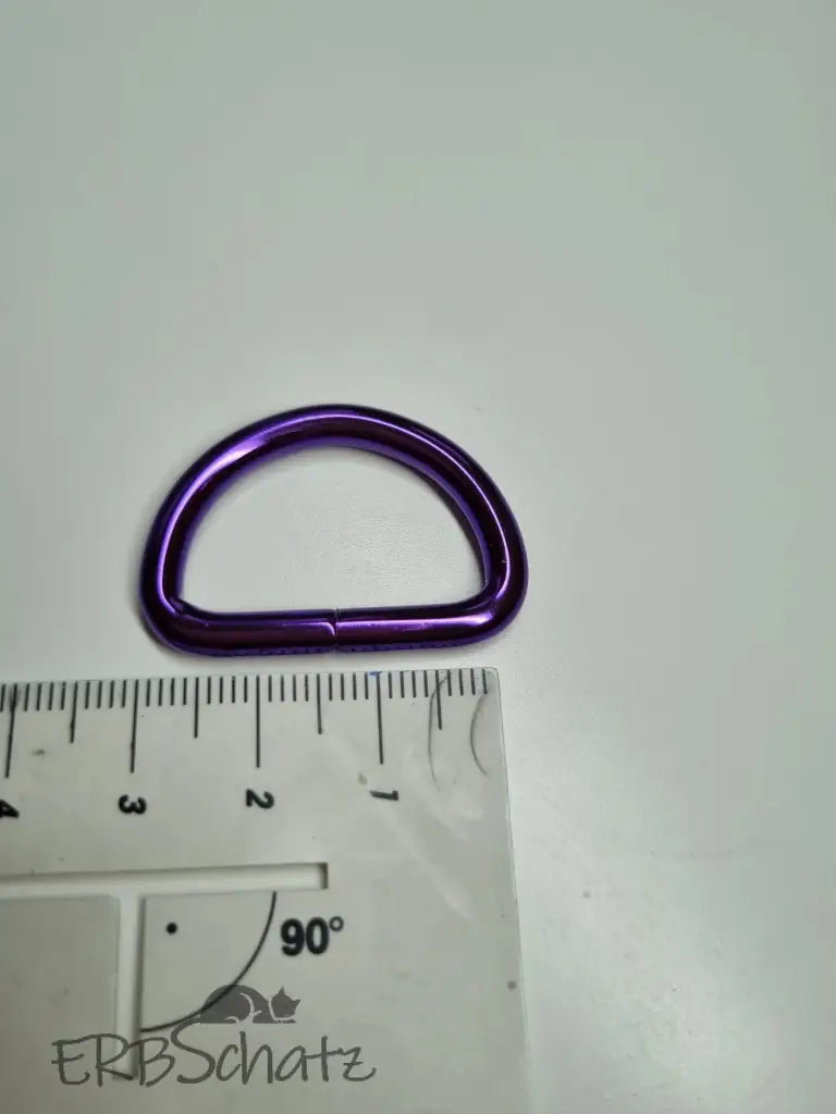 D-Ringe Metallic Colours für 25mm Gurtband Pink