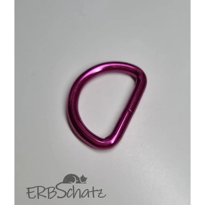 D-Ringe Metallic Colours für 25mm Gurtband - Pink