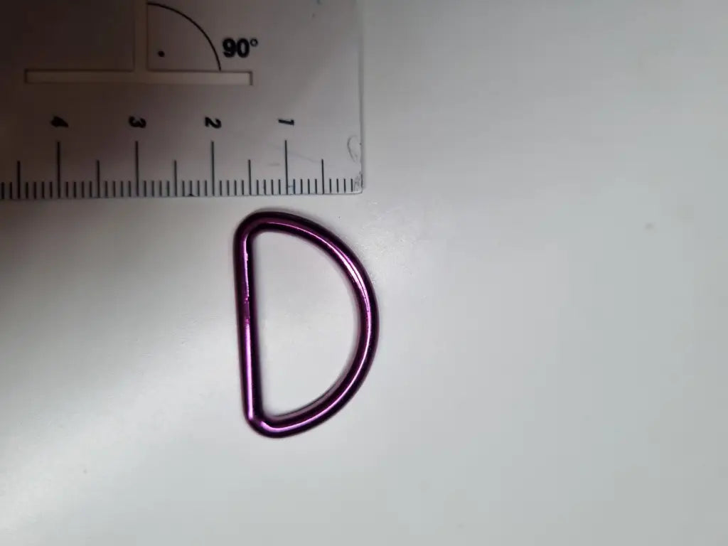 D-Ringe Metallic Colours New für 25mm Gurtband Pink