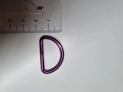 D-Ringe Metallic Colours New für 25mm Gurtband Pink